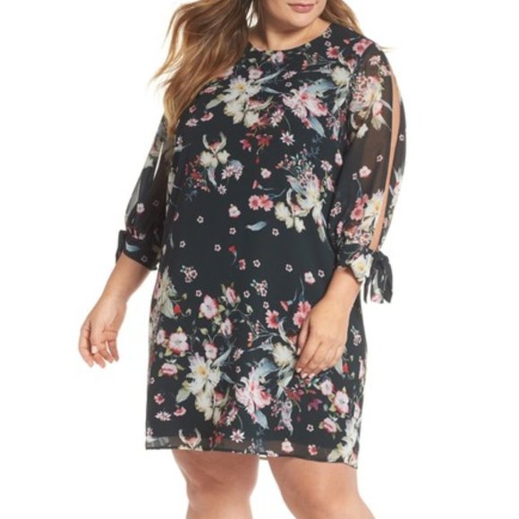 COOPER ST Nordstrom Titania Floral Shift Dress NWT Size 16W - Picture 1 of 4